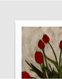 Olive et Oriel - Bouquet Of Tulips by Shatha Al Dafai Art Print