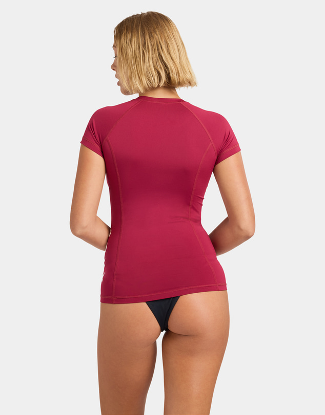Roxy - Womens Essentials Chest Zip Rashguard