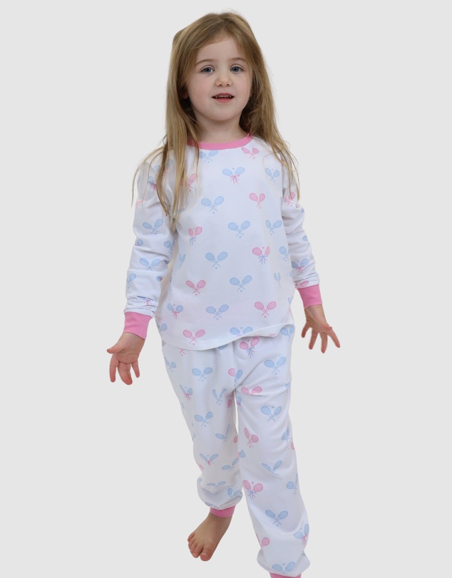 Sant And Abel - Kids Tennis Bows Long PJ Set