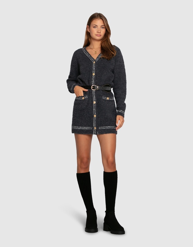 Belle & Bloom - Cute In This Mini Cardigan Dress