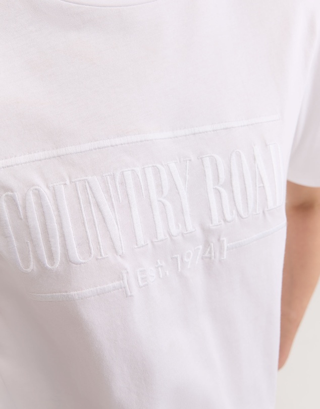 Country Road - Australian Cotton Heritage Embroidered T-shirt