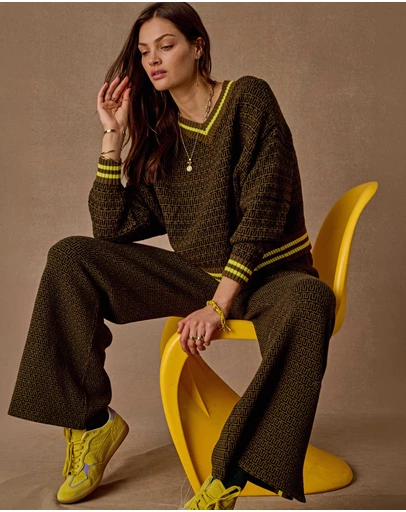 The Upside - Castilla Clementine Knit Crew Jumper