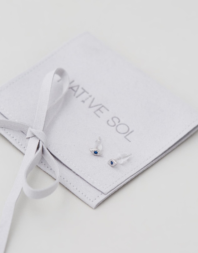 Native Sol - Evil Eye Studs