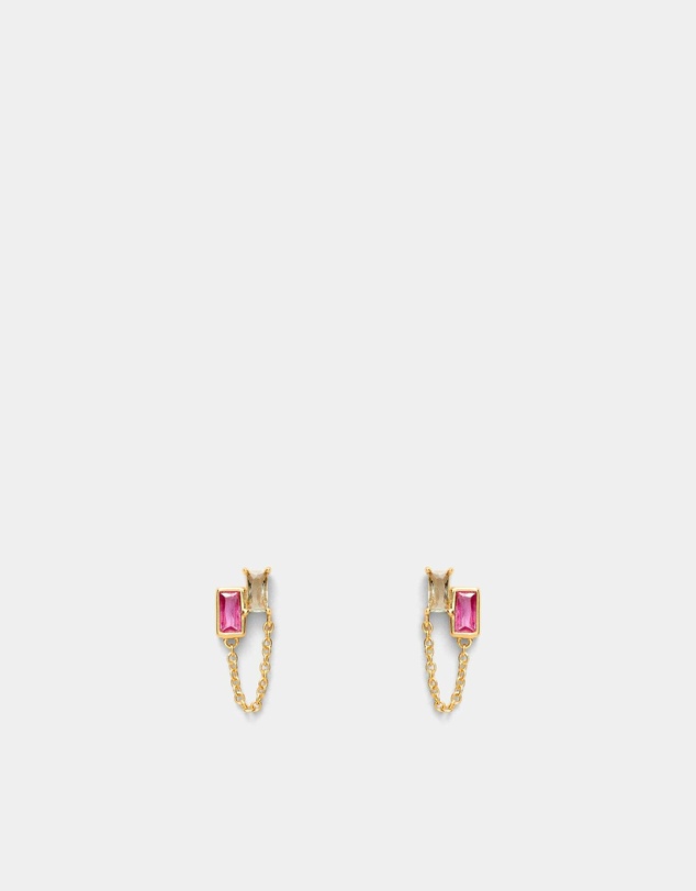 MIMCO - Emerge Chain 925 Sterling Silver Stud Earrings