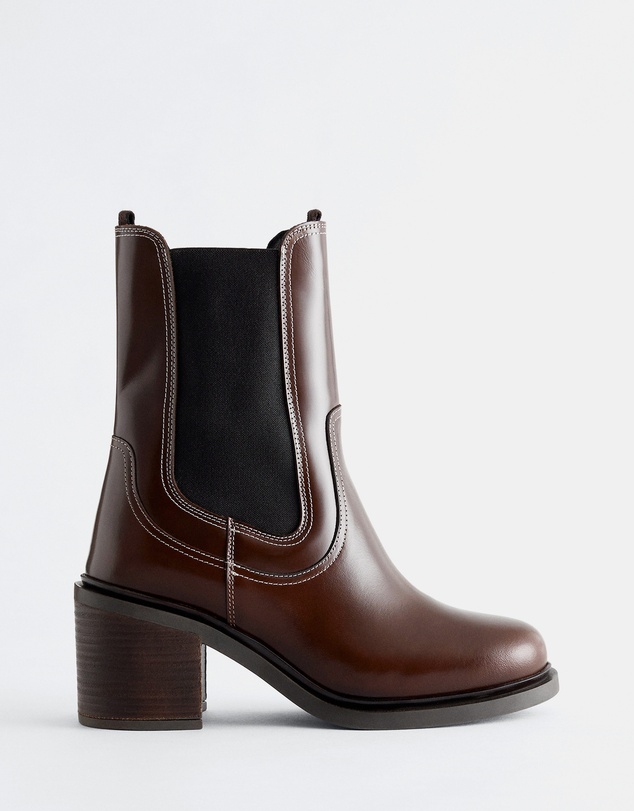 & Other Stories - Heeled Leather Chelsea Boots