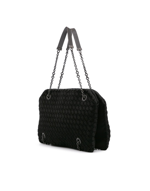 Pre-Loved by Azura Reborn - Pre-Loved Grosgrain Intrecciato Duo Shoulder Bag