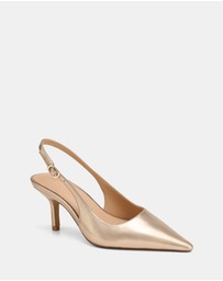 Wittner - Leia Metallic Leather Slingbacks