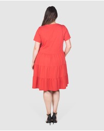 Love Your Wardrobe - Indie Jersey Tiered Dress