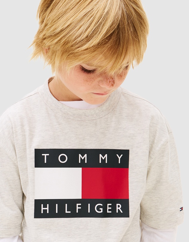 Tommy Hilfiger - Heritage Flag Print Jersey T-Shirt - Kids