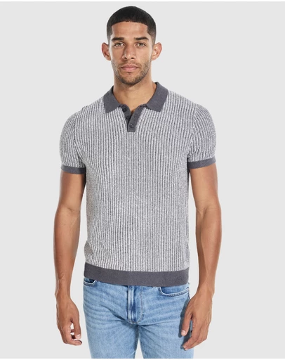 GUESS - Isaac Textured Polo Shirt