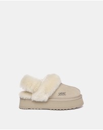 EVERAU - Australian Shepherd Ugg Musa Platform Cow Suede Upper House Shoes