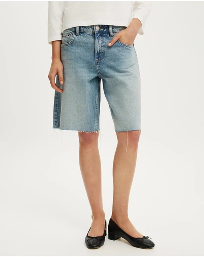 Cotton On - Baggy Denim Short