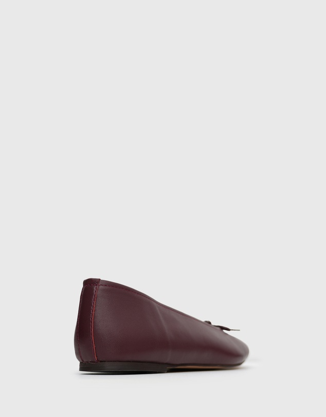 Betts - Caroline Leather Bow Ballet Flats