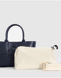 Belle & Bloom - Long Way Home Woven Tote - Navy