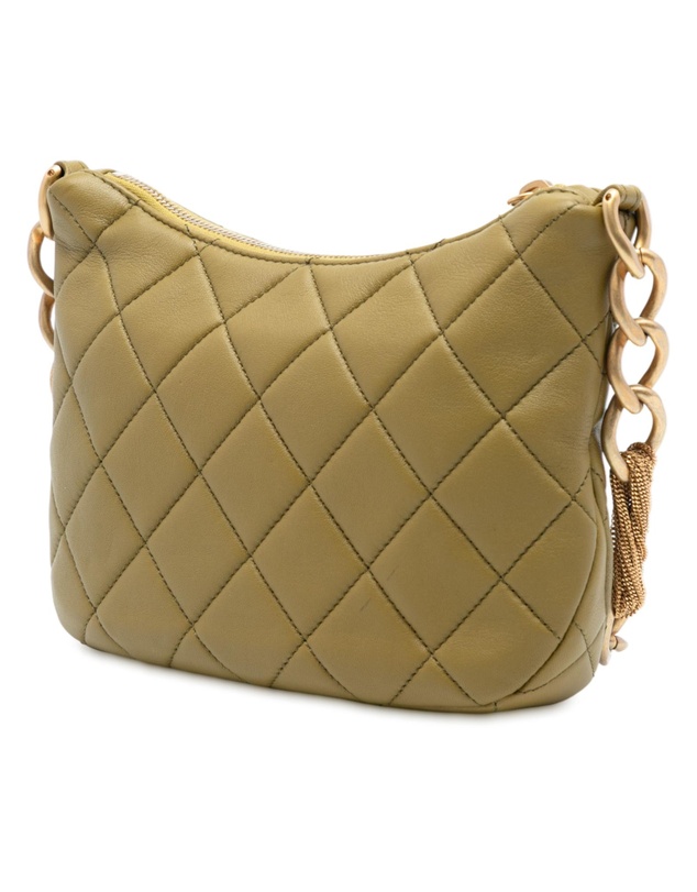 Pre-Loved by Azura Reborn - Pre-Loved Paris Dakar Quilted Lambskin Mixed Chain Hobo