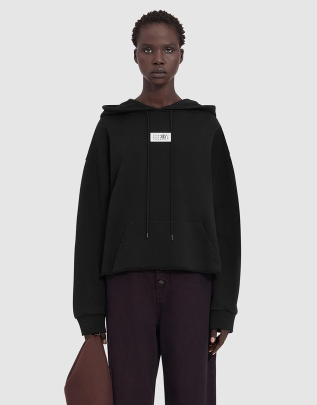 MM6 Maison Margiela - Brand Patch Hooded Sweatshirt