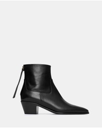 ARKET - Leather Ankle Boots - Women's