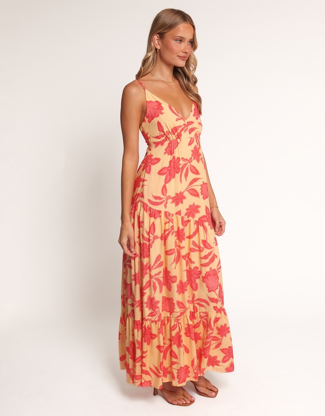 Petal & Pup - Forbes Maxi Dress - Red Floral