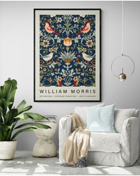 Inka Arthouse - Flowers & Birds by William Morris Art Print