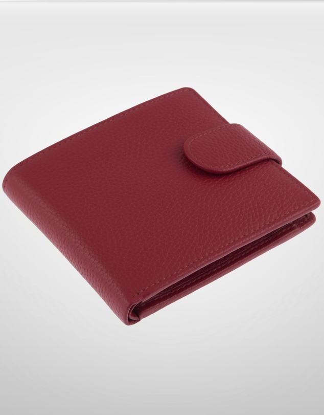 DENTS - Beauley RFID Bifold Press Stud Leather Wallet w/ Coin Pocket
