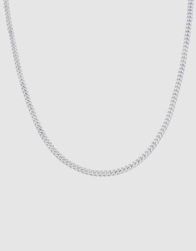 Kuzzoi - ICONIC EXCLUSIVE - Classic Curb Chain Necklace in 925 Sterling Silver