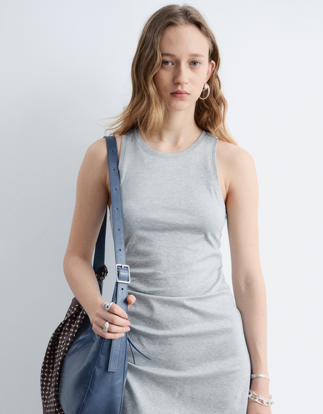 & Other Stories - Ruche Asymmetric Midi Dress