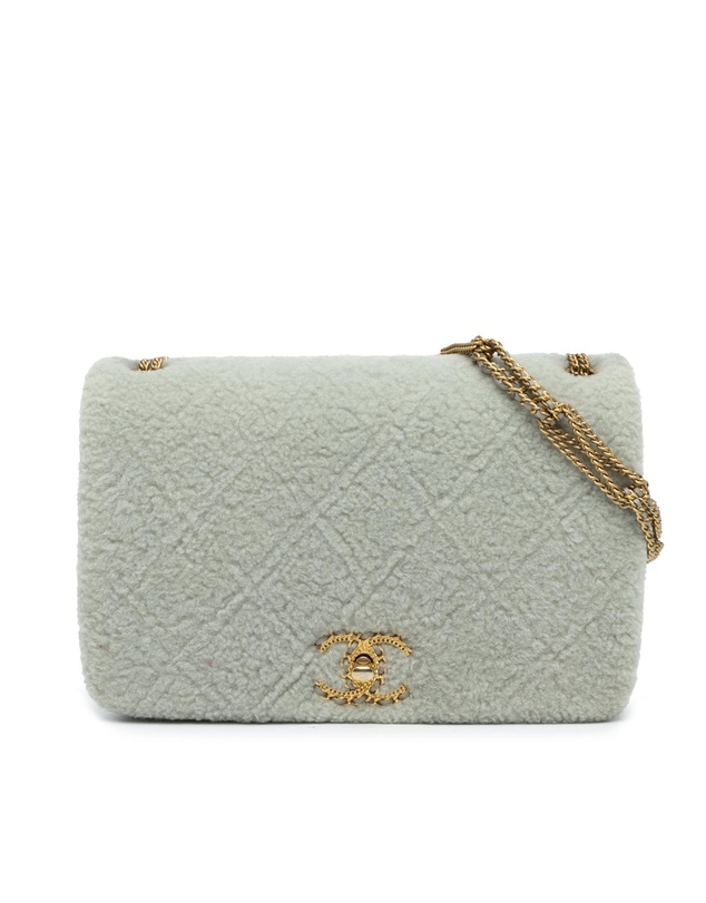 Pre-Loved by Azura Reborn - Pre-Loved Quilted Shearling Chain Flap