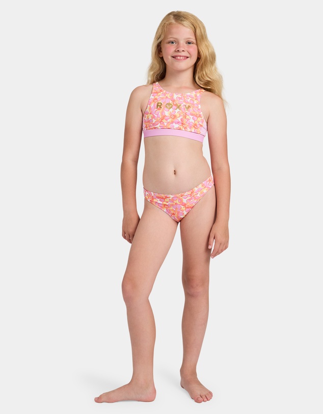 Roxy - Girls 8 to 16 Petal Party Crop Top Two Piece