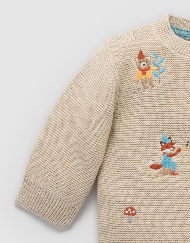 Purebaby - Woodland Jumper -Kids-Babies