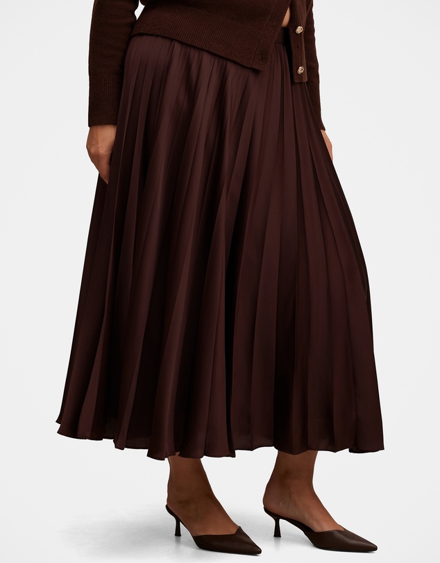 Forever New Curve - Delphine Curve Pleated Midaxi Skirt