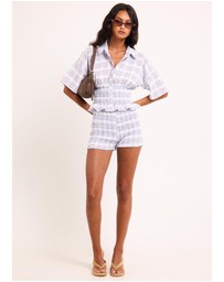 Insight - Harley Shirred Check Shorts