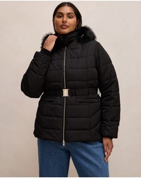 Forever New Curve - Macey Curve Short Puffer Jacket
