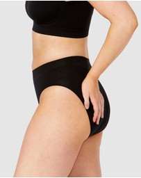Ambra - 4 Pack Bare Essentials Recycled Nylon Hi Cut Brief