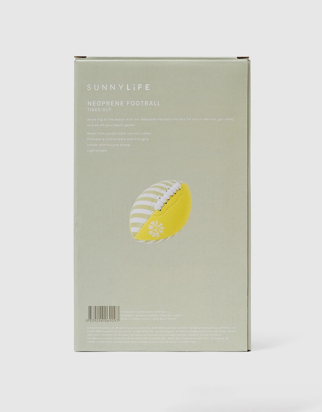 Sunnylife - Neoprene Football Tides Out Citrus - Kids