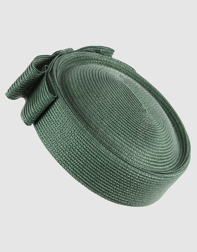 Max Alexander - Dark Green Braid Pillbox Hat