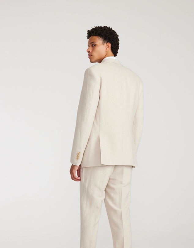 Calibre - Linen Cotton Twill Suit Jacket Natural
