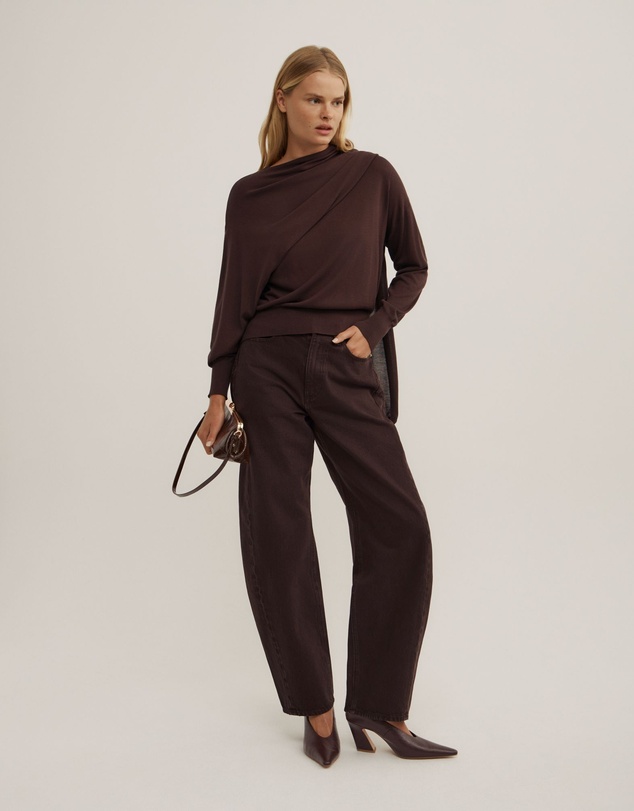 Witchery - Crew Neck Scarf Knit