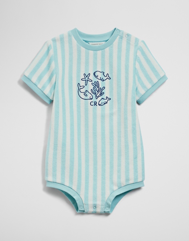Country Road - Stripe Terry Romper