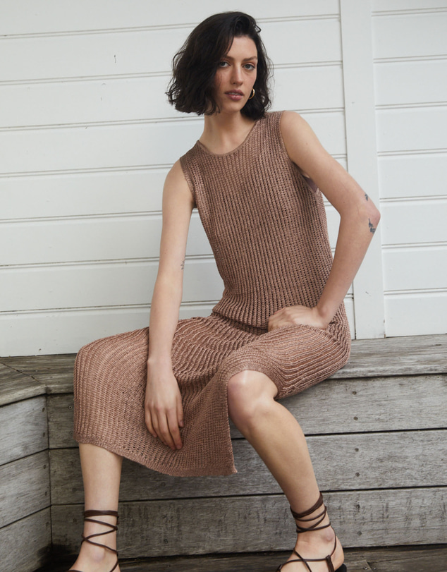 Forcast - Milarose Crochet Knit Dress