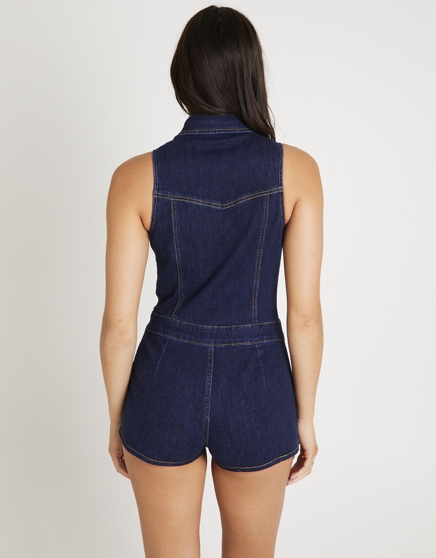 Insight - Siska Denim Playsuit