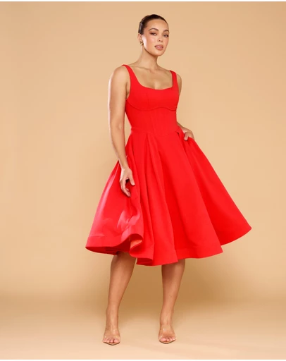 CATHERINE FERRARO - Elena Midi Dress