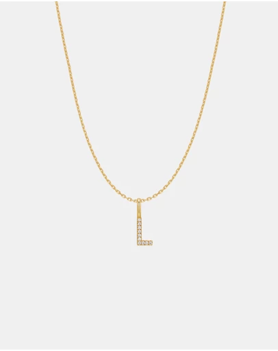 Ania Haie - Ania Haie Gold Letter L Initial Necklace