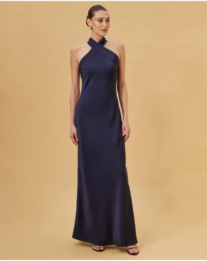 CHANCERY - Juno Twist Halter Maxi Dress