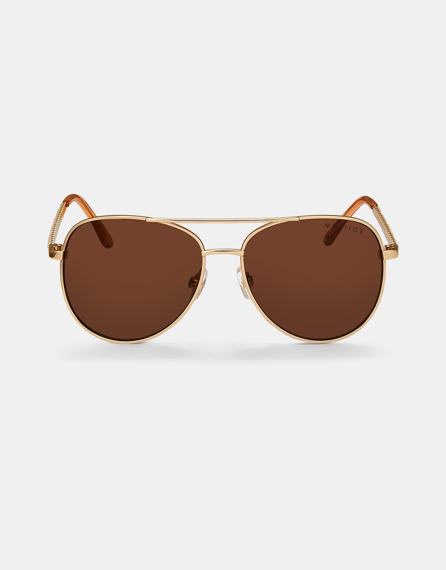 Mestige - Meadow Pearl Sunglasses - Sustainable Sources - Gold