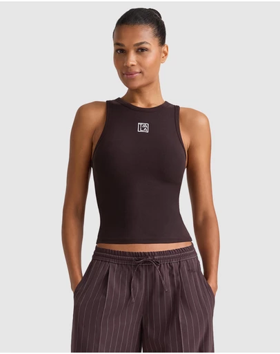 TALA - 365 Rib Logo Racer Tank