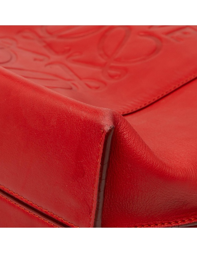 Loewe - Pre-Loved Leather Anagram Shopper Tote