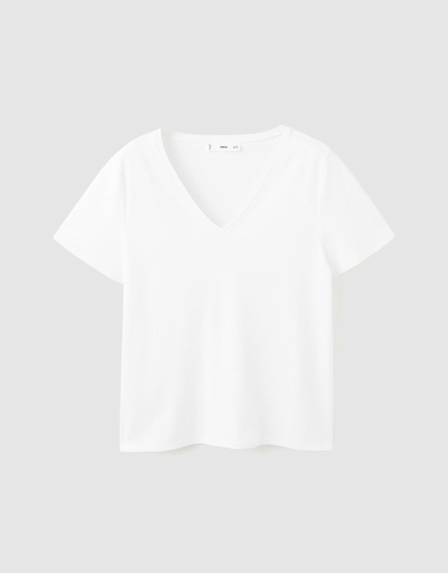 M.N.G - V-Neck Cotton T-Shirt