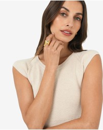 Forcast - Amara Gold Plated Open Ring