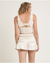 Alice In The Eve - Belle Ruched Satin Cami Top