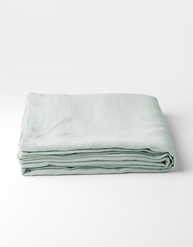 Aura Home - Evie Stonewash Organic Cotton Sheet Set in Mist